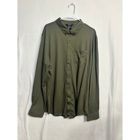 5.11 Tactical Other - 5.11 Tactical‎ Mens 2XL Olive Green Button Down Long Sleeve Shirt 7710161-186